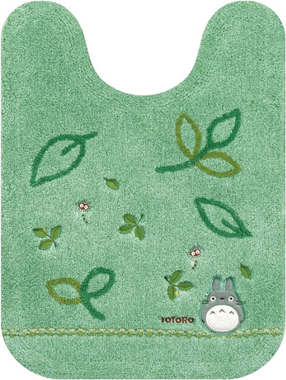 【新品】センコー　ロングトイレマット となりのトトロ もりのかぜ 約80×60cm　11833　グリーン