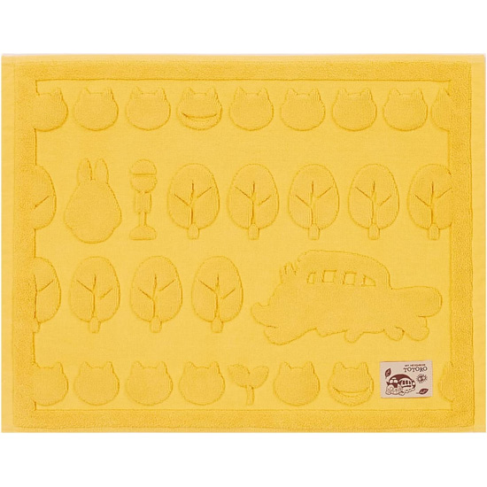 【新品】【新品(開封のみ)】 センコー　バスマット となりのトトロ ネコバスのもり 約45×60cm　52144　イエロー
