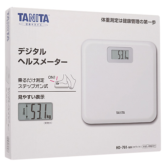【新品】TANITA　デジタルヘルスメーター　HD-761-WH