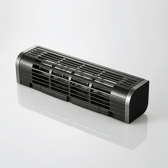 【新品】ELECOM　USB扇風機(多機能タイプ)　FAN-U177BK
