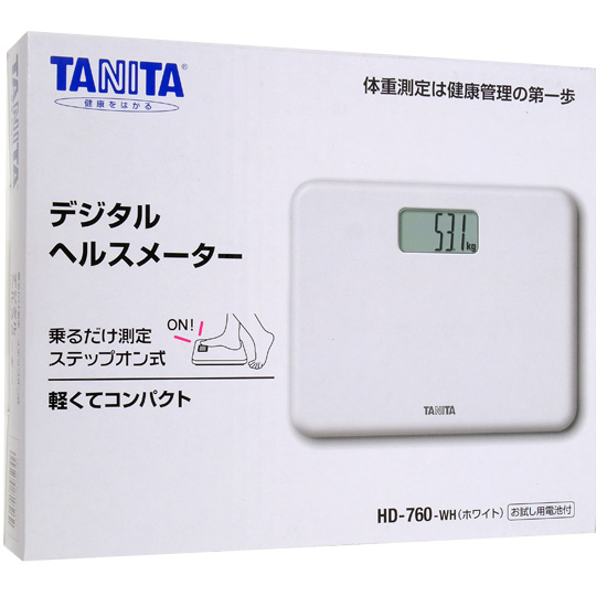 【新品】TANITA　デジタルヘルスメーター　HD-760-WH　ホワイト