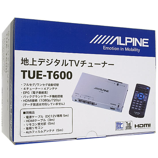 【新品】ALPINE　HDMI出力 地上波デジタルチューナー　TUE-T600