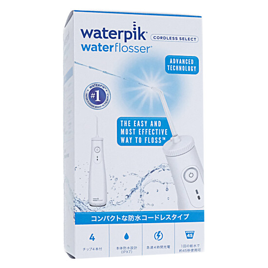 【新品】【新品訳あり(箱きず・やぶれ)】 Waterpik　口腔洗浄器 コードレス セレクト　WF-10J010　クラシックホワイト
