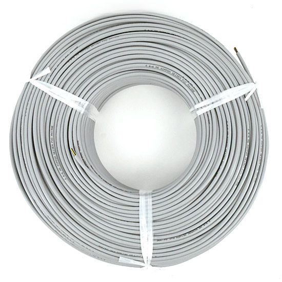 【新品】日本製線　電子ボタン電話用ケーブル 200m　0.4-6P