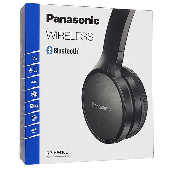 【新品】Panasonic　ワイヤレスステレオヘッドホン　RP-HF410B-K　ブラック