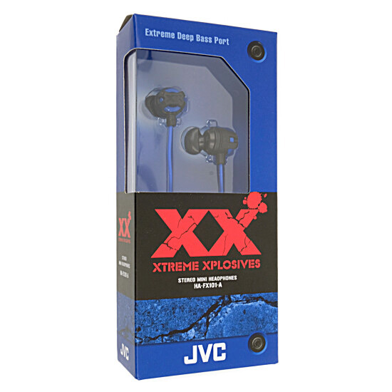 【新品】JVC　ステレオミニヘッドホン XX　HA-FX101-A　ブルー