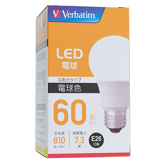 【新品】三菱ケミカルメディア　LED電球 Verbatim　LDA7L-G/LCV2　電球色
