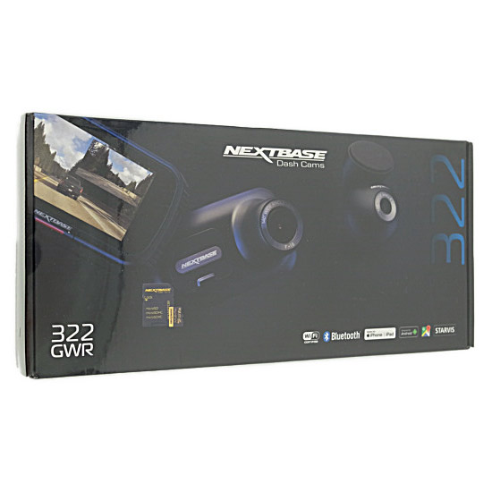 【新品】NEXTBASE　前後ドライブレコーダー　322GWR