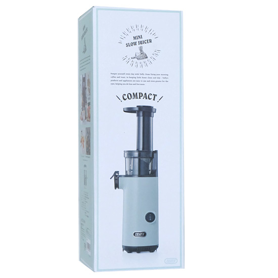 【新品】【新品訳あり(箱きず・やぶれ)】 ラドンナ　ミニスロージューサー Toffy K-BD4-PA　ペールアクア