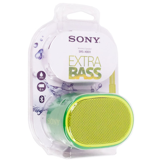 【新品】SONY　ワイヤレスポータブルスピーカー　SRS-XB01(G)　グリーン