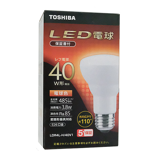 【新品】TOSHIBA　LED電球 レフランプタイプ 電球色　LDR4L-H/40V1
