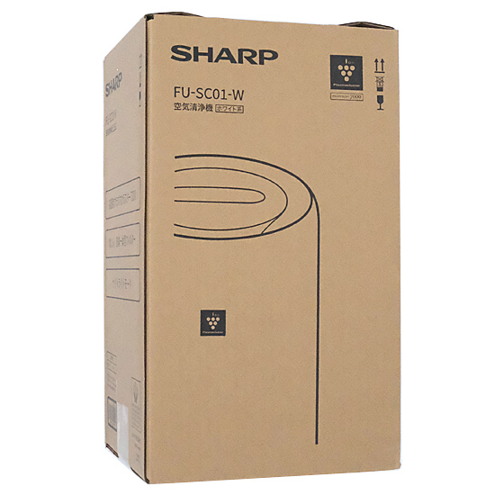 【新品】SHARP　空気清浄機 プラズマクラスター7000　FU-SC01-W　ホワイト