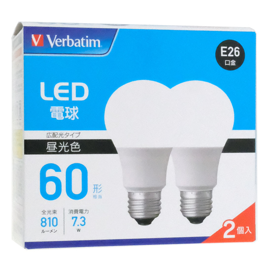 【新品】三菱ケミカルメディア　LED電球 Verbatim　LDA7D-G/LCV2X2　昼光色