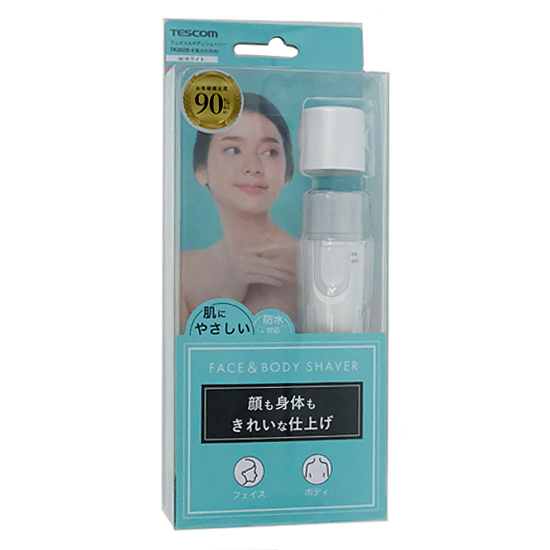 【新品】TESCOM　フェイス&ボディシェーバー　TK252B-W　ホワイト