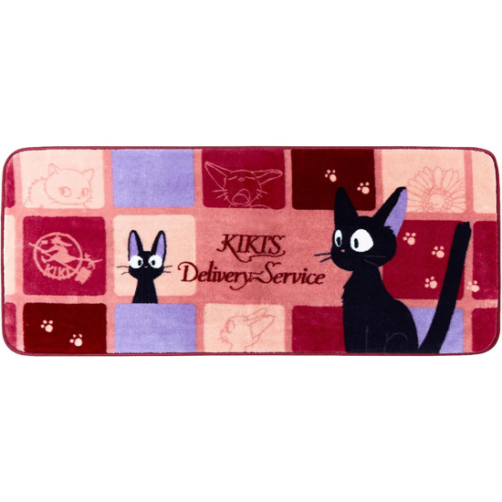 【新品】【新品(開封のみ)】 センコー　魔女の宅急便 ふんわりやわらかマット ジジキューブ 約50×120cm　27988　ピンク