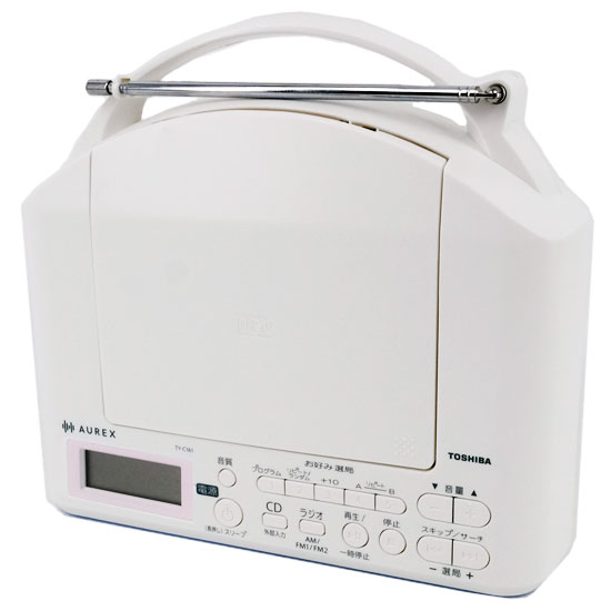 【新品】TOSHIBA　CDラジオ AUREX　TY-C161(P)　ピンク