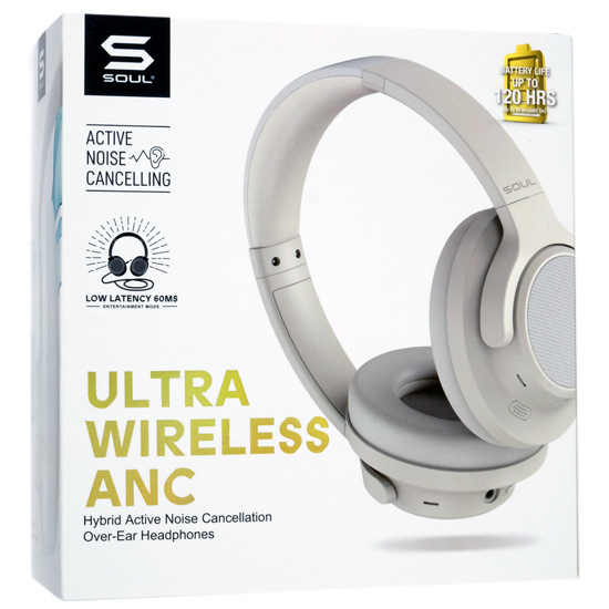 【新品】SOUL　ハイブリッドアクティブノイズキャンセルヘッドホン ULTRA WIRELESS ANC　SU80BI　Beige