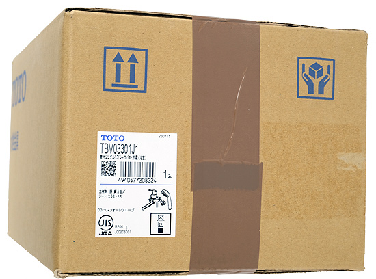 【新品】TOTO　壁付シングル混合水栓(コンフォートウエーブ1モード)　TBV03301J1
