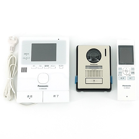 【新品】【新品(開封のみ・箱きず・やぶれ)】 Panasonic　どこでもドアホン ワイヤレスモニター付テレビドアホン　VL-SWZ200KL