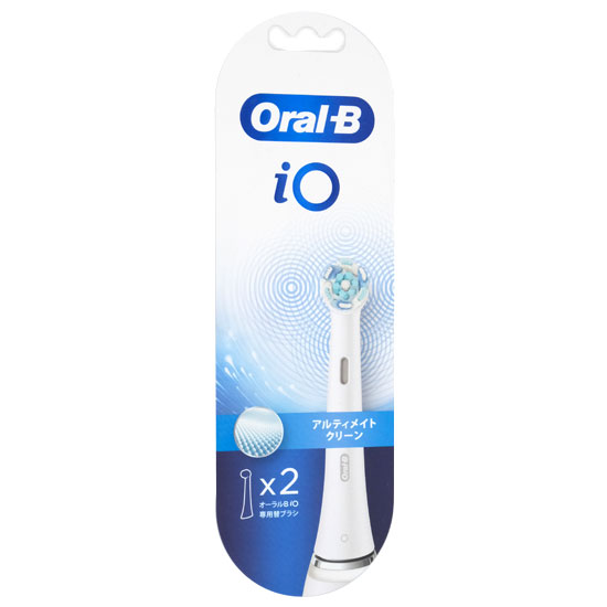【新品】Braun　替えブラシ iOシリーズ用 アルティメイトクリーン 2本　IORBCW-2EL　ホワイト