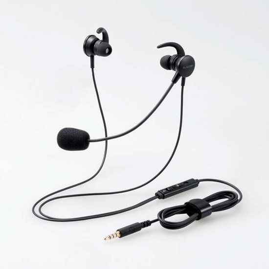 【新品】ELECOM　両耳耳栓タイプヘッドセット　HS-EP15TBK