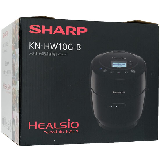 【新品】【新品(開封のみ・箱きず・やぶれ)】 SHARP　ヘルシオ ホットクック 電気無水鍋 1.0L　KN-HW10G-B　ブラック