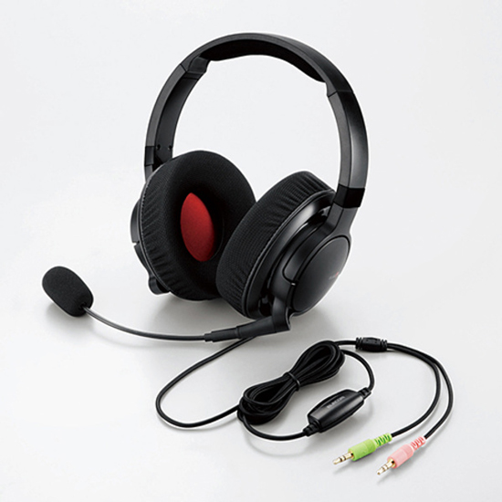 【新品】【新品訳あり(箱きず・やぶれ)】 ELECOM　MMOゲーミングヘッドセット DUX　HS-DUX50BK