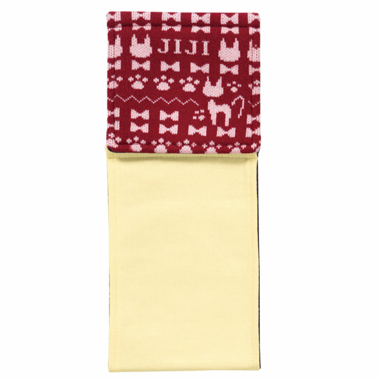 【新品】センコー　ニット生地のペーパーホルダーカバー 魔女の宅急便 ジジニット　65365　ピンク