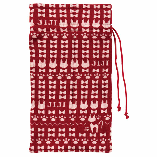 【新品】センコー　ニット生地のティッシュケース 魔女の宅急便 ジジニット　65366　ピンク