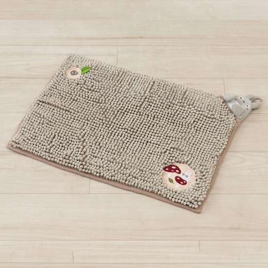 【新品】【新品(開封のみ)】 センコー　フリーマット 吸水・速乾 となりのトトロ もこもこトトロ　65610　ベージュ