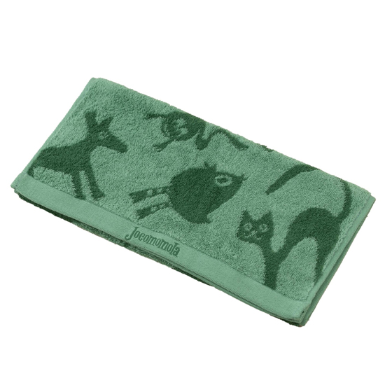 【新品】【新品(開封のみ)】 センコー　ハンドタオル ホコモモラ 約34×70cm　62437　アニマル/グリーン
