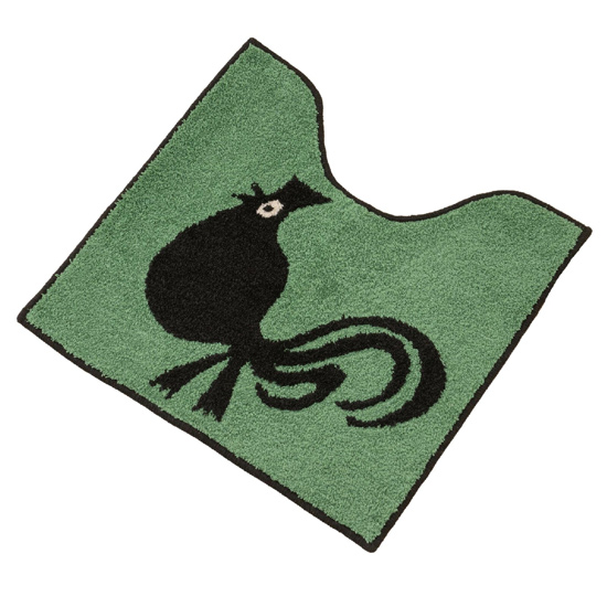 【新品】【新品(開封のみ)】 センコー　トイレマット ホコモモラ 約58×60cm　62357　キキリキー/グリーン