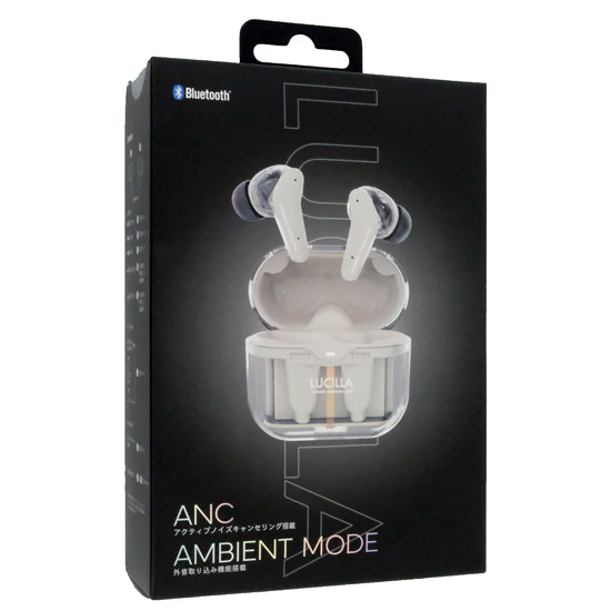 【新品】LUCILLA　Bluetoothイヤホン　TWS010BE　ベージュ