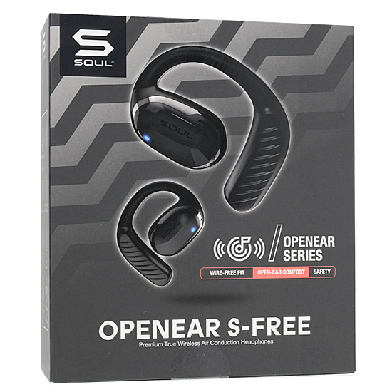 【新品】SOUL　完全ワイヤレスイヤホン OPENEAR S-FREE　SO79BK　Black