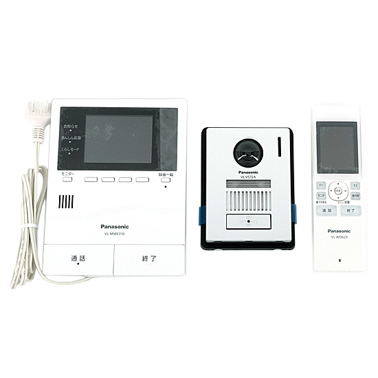 【新品】【新品(開封のみ)】 Panasonic　どこでもドアホン ワイヤレスモニター付きテレビドアホン　VL-SWE310KL