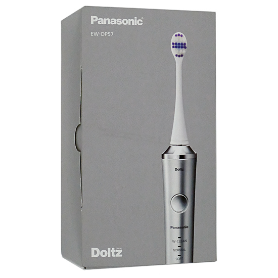 【新品】【新品訳あり(箱きず・やぶれ)】 Panasonic　音波振動ハブラシ ドルツ　EW-DP57-S　シルバー