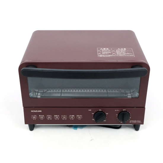 【新品】コイズミ　オーブントースター　KOS-1218/R　レッド