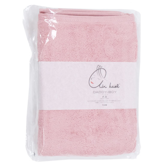 【新品】【新品(開封のみ)】 浅野撚糸　バスタオル エアーかおる ダディボーイ バス 約60x120cm　コーラルピンク