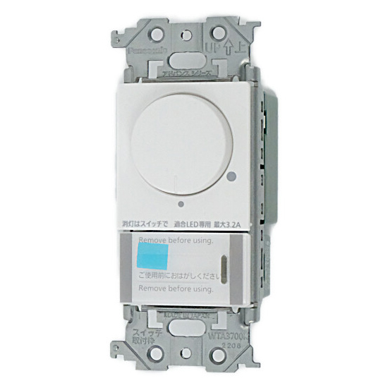 【新品】【新品(開封のみ・箱きず・やぶれ)】 Panasonic　アドバンスLED埋込逆位相調光スイッチC　WTA57583WK