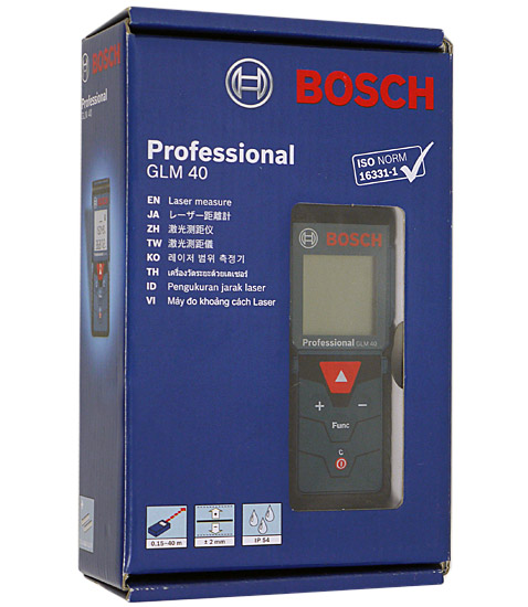 【新品】【新品(開封のみ)】 BOSCH　レーザー距離計　GLM40