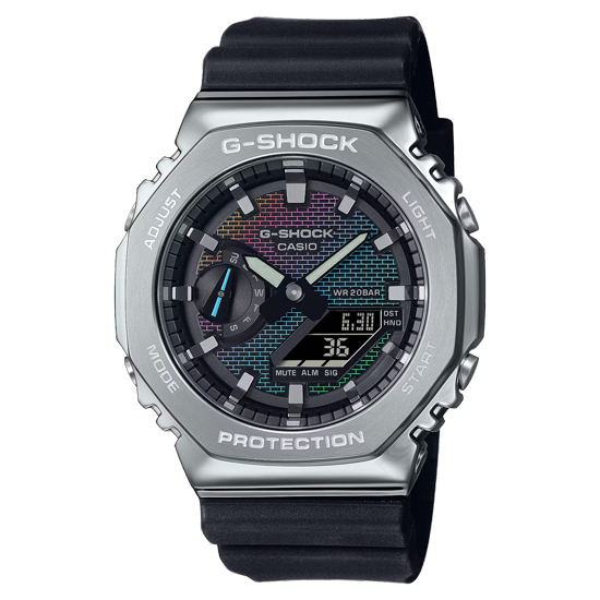 【新品】CASIO　腕時計 G-SHOCK Rainbow Brick Wall series　GM-2100RW-1AJF
