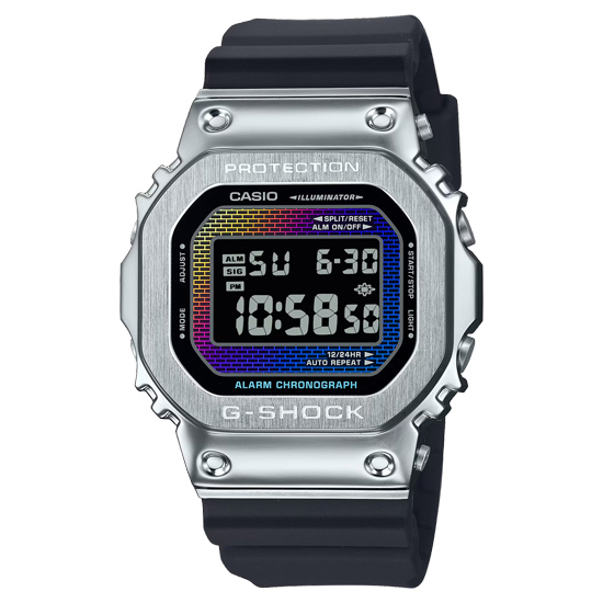 【新品】CASIO　腕時計 G-SHOCK Rainbow Brick Wall series　GM-5600RW-1JF