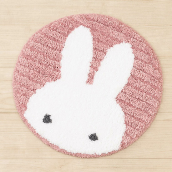 【新品】【新品(開封のみ)】 センコー　マルチマット ミッフィー プリーマミッフィー 直径 約38cm　72666　ピンク