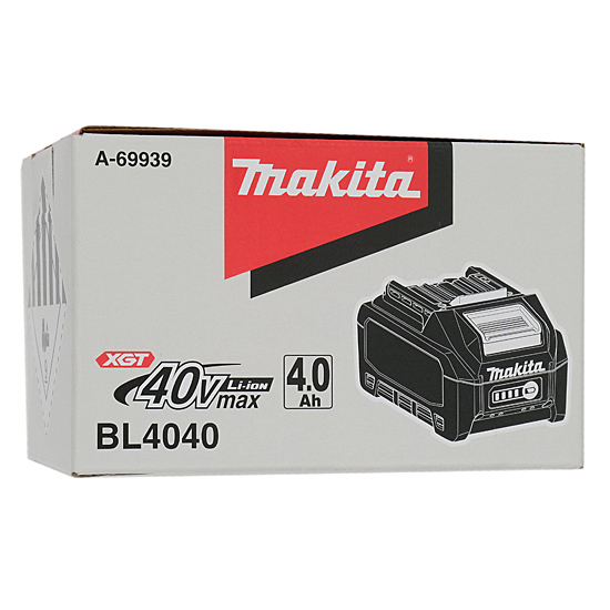 【新品】【新品(開封のみ・箱きず・やぶれ)】 マキタ　リチウムイオンバッテリー 4.0Ah BL4040　A-69939