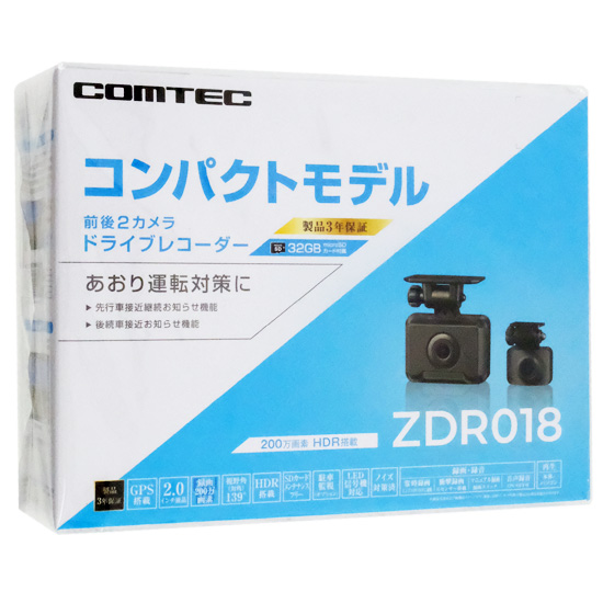 【新品】コムテック　ドライブレコーダー　ZDR018