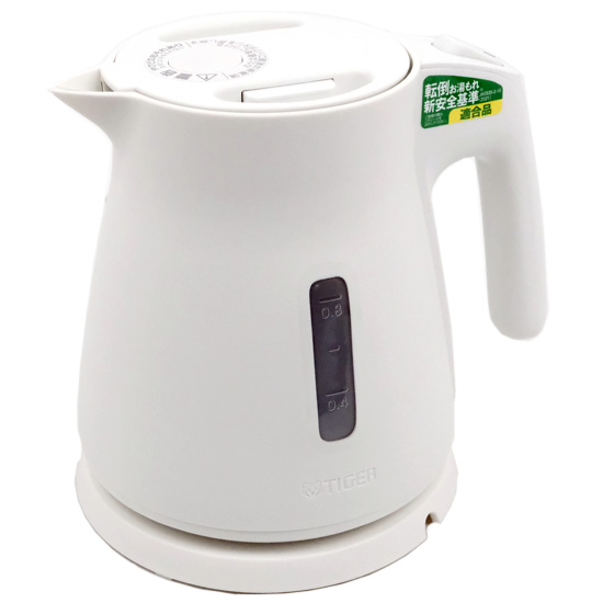 【新品】TIGER　電気ケトル QUICK&SAFE+ 0.8L　PCS-A080-W　ホワイト