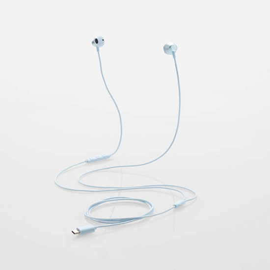 【新品】ELECOM　デジタル式USB Type-C ヘッドホン インナーイヤー型　EHP-DF13IMBU　ブルー