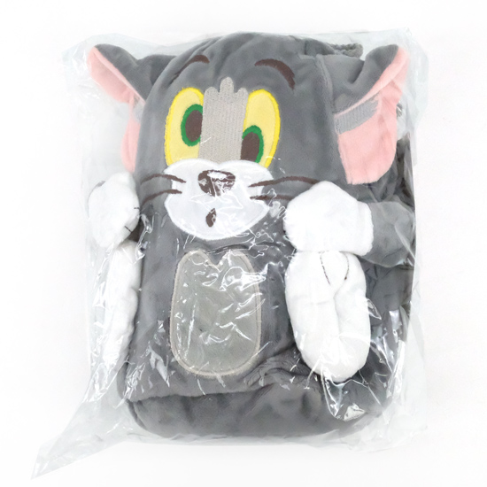 【新品】【新品(開封のみ)】 丸眞　マスコット巾着付きブランケット トムとジェリー トム トムブランケット　4105055300