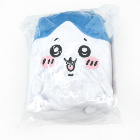 【新品】【新品(開封のみ)】 丸眞　マスコット巾着付きブランケット ちいかわ ハチワレ ふわふわハチワレ　0775038400