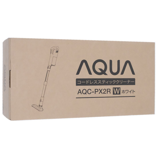 【新品】AQUA　コードレススティッククリーナー のび〜るスティック　AQC-PX2R-W　ホワイト